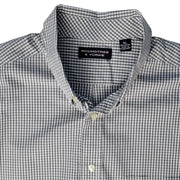 Roundtree & Yorke Button-Down Mini Gingham Shirt XL