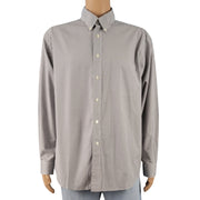 Roundtree & Yorke Button-Down Mini Gingham Shirt Front XL