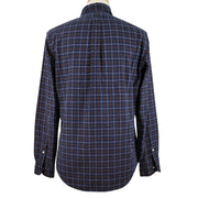Ralph Lauren Custom Fit Blue Button-Down Plaid Shirt