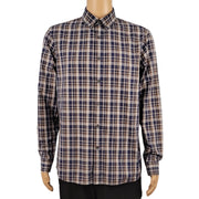 Michael Kors Classic Fit Brown Plaid Shirt