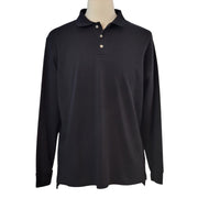 Lands' End Long Sleeve Super Soft Supima Polo Shirt
