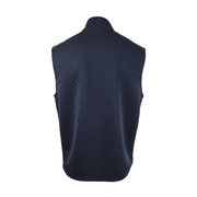 Cremieux Men’s Quilted Vest with Faux Suede Shoulder Patches Size L