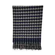 FRAAS Cashmink Blue and Beige Scarf