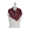 Mixit Infinity Scarf - Marled Burgundy Knit