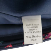 Vera Bradley Midnight Wildflowers Small Trimmed Vera Tote Bag