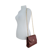 Paloma Picasso Leather Gold Chain Shoulder Bag