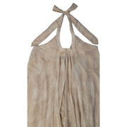 Olivaceous Halter Tiered Dress