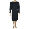 Liz Claiborne Vintage Gold Button Dress