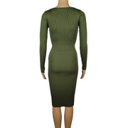 Almost Famous Lace Up Sweater Dress