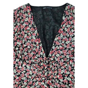 Zara Puff Sleeve Smocked Waist Dress