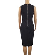 White House Black Market Sleeveless Colorblock Dress Sz 2
