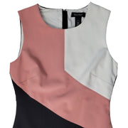 White House Black Market Sleeveless Colorblock Dress Sz 2