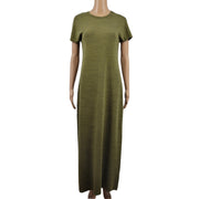 Lularoe Maria Marled Green Maxi Dress