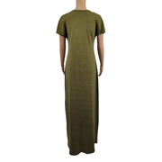 Lularoe Maria Marled Green Maxi Dress