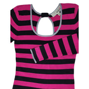Derek Heart Striped Sweater Dress