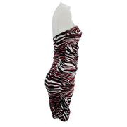 Express Strapless Ruched Side Dress