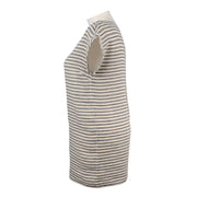 Tahari Linen Shift Striped Dress