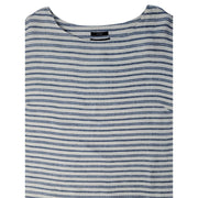 Tahari Linen Shift Striped Dress