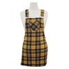 Jolie & Joy Plaid Pinafore Dress Size M