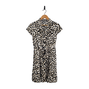 Mlle Gabrielle Abstract Polka Dot Short Sleeve Shirt Dress Size M