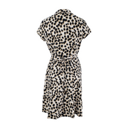 Mlle Gabrielle Abstract Polka Dot Short Sleeve Shirt Dress Size M