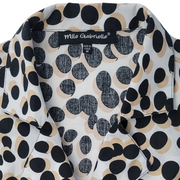 Mlle Gabrielle Abstract Polka Dot Short Sleeve Shirt Dress Size M