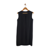 Ann Taylor Black Chiffon Pleated Shift Dress Size S