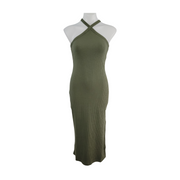 Old Navy Fitted Rib-Knit Halter Midi Dress Size M - NWT