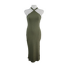 Old Navy Fitted Rib-Knit Halter Midi Dress Size M - NWT