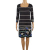White House Black Market Shift Dress XS Black Front View