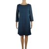 London Times Lace Overlay Dress Size 10 Vintage Teal Front