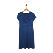 Talbots Faux Wrap Jersey Midi Dress Size M Petite