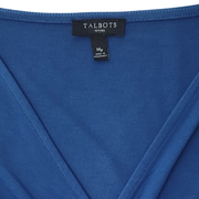 Talbots Faux Wrap Jersey Midi Dress Size M Petite
