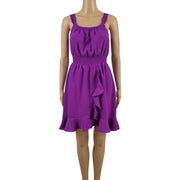 Gianni Bini Chiffon Ruffle Dress XS Front