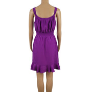 Gianni Bini Chiffon Ruffle Dress Back XS