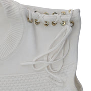 NY&C Sleeveless Grommet Shoulder Sweater Dress