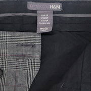 H&M Gray Plaid Dress Pants Size 36