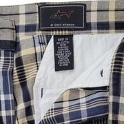 Greg Norman 9.5" Plaid Golf Shorts Size 36