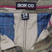 Iron Co. Men's Camo Cargo Shorts Size 34 - NWT