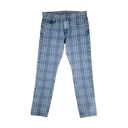 Levi’s Men’s 512 Slim Taper Jeans Laser-Printed Plaid 34x34