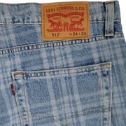 Levi’s Men’s 512 Slim Taper Jeans Laser-Printed Plaid 34x34