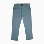 Joseph Turner Men’s Cotton Twill Jeans - Size 32R - Sea Green