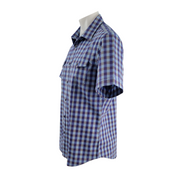 Banana Republic Short Sleeve Three-Tone Check Pattern Shirt