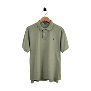 Polo Ralph Lauren Polo Shirt Heathered Green Size L