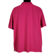Back view of polo shirt.  No stains, tears, or any visible flaws.