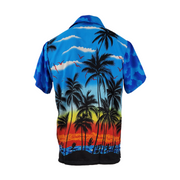 V.H.O. Men's Hawaiian Aloha Shirt - Tropical Sunset Print Size M