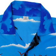 V.H.O. Men's Hawaiian Aloha Shirt - Tropical Sunset Print Size M
