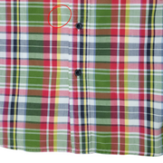 Eddie Bauer Men’s Madras-Style Plaid Short Sleeve Shirt XL Tall
