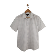 Banana Republic Men's Short Sleeve Slub Standard Fit Shirt Size L