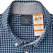Tommy Hilfiger Men's Gingham Adaptive Magnetic Shirt Size S